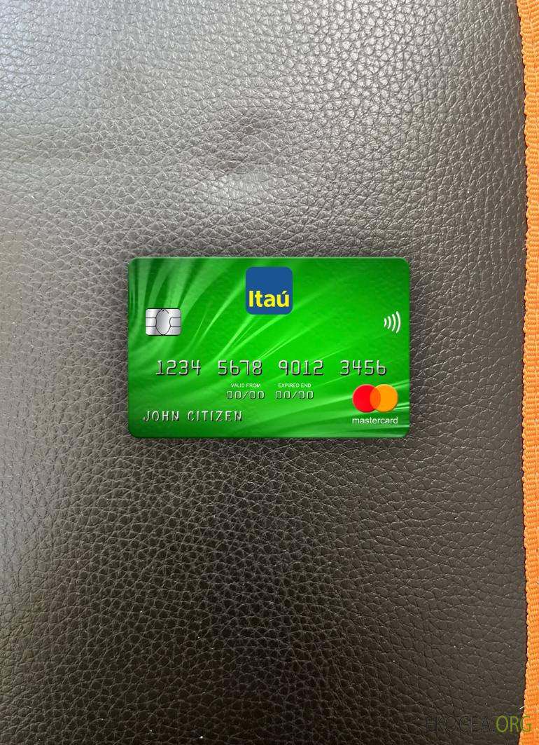 Uruguay Itau banque mastercard photolook recto